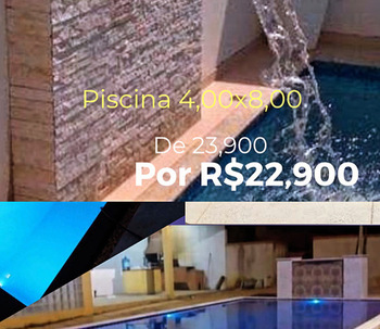 Promoção piscina 4,00x8,00. 1.40. Profundidade por apenas R$19,900)whatsap (11)95922-6195