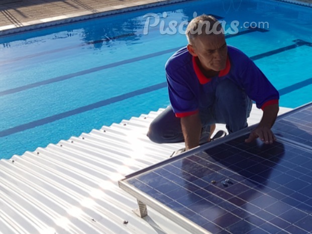 Instalação de ionizador solar em piscina olímpica